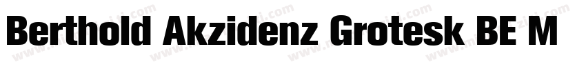 Berthold Akzidenz Grotesk BE MdCn字体转换